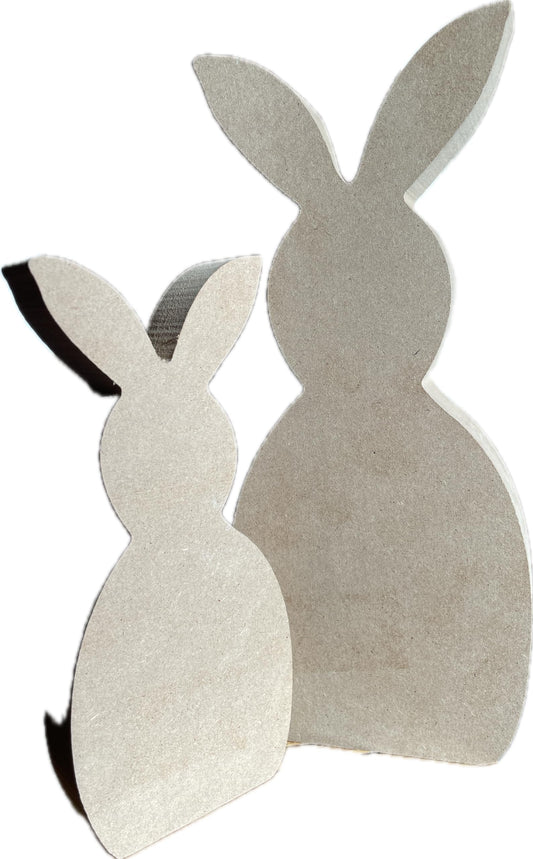 khevga Deko-Hase Osterhase aus Holz 2er Set